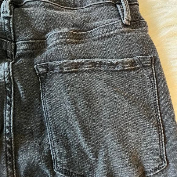 Frame Jeans Ali High Rise Cigarette Skinny Denim Ankle Size 27 Gray Faded 25x26 - Picture 13 of 13